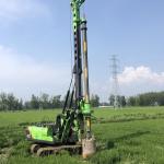 Full Hydraulic Rotary Drilling Rig High Efficiency Angular 90 KN.M Mobile 3500mm