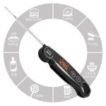 Foldable Digital Thermometer For Cooking Meat USB CE RoHS LED Display for sale