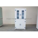 Durable 2 Doors Medical Storage Cabinets , Galvanized Steel Science Lab Cupboard for sale