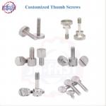 Zinc-Aluminum Coated Machine Thumb Screw with Slotted Flat Knurled Head M3 M4 M5 M6 M8 for sale