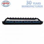 1u Cat6 24 Port Utp Patch Panel With Rear Cable Management