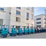 Green 9m  Double Mast Self Propelled Vertical Lift With Hydraulic Turning Wheel