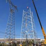 115KV Hot Dip Galvanized Telecommunication Steel Tower for sale
