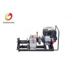 Small Portable Wire Rope Winch , HONDA Petrol Engine Powered Winch 10KN Capacity for sale