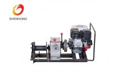 China Small Portable Wire Rope Winch , HONDA Petrol Engine Powered Winch 10KN Capacity supplier