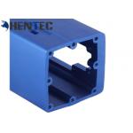 Aluminum Closure / Aluminum Shell Aluminium Profile Section In Blue Color for sale
