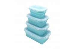 China 350ml 500ml 800ml 1200ml Reusable Silicone Picnic Box supplier