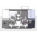 Swing Angle Three Sided Cnc Multi Boring Machine Lathe 4000KG for sale