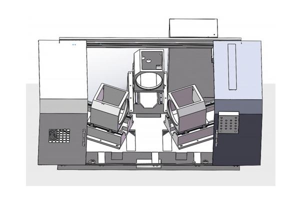 Swing Angle Three Sided Cnc Multi Boring Machine Lathe 4000KG