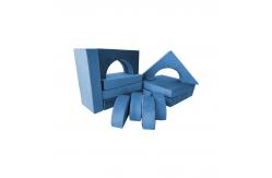 China CertiPur-US 14 Cushions Foam Modular Kids Play Sofa Indestructible Toy supplier