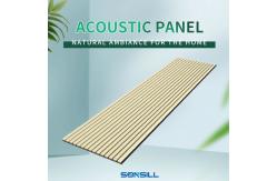 China 100% Polyester+MDF With Veneer Acoustic Board Square Shape Soundproofing supplier