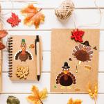 Offset printing Cartoon Face Sticker 80gram Pumpkin Decorating Stickers for sale