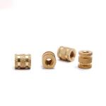 M3-M12 Brass Knurled Nut Through Hole Inlaid Injection Knurled Copper Nuts