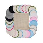 Multi Functional Bamboo Reusable Makeup Pads , Soft Facial Make Up Remover for sale