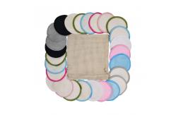 China Multi Functional Bamboo Reusable Makeup Pads , Soft Facial Make Up Remover supplier