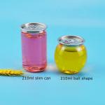 BPA Free Transparent 200ml Plastic Empty Soda Cans