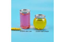 China BPA Free Transparent 200ml Plastic Empty Soda Cans supplier