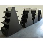 Commercial Cosmetic Display Shelves Makeup Rack Display Black Matte Surface Tree Style for sale