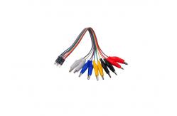 China Electric Test Lead 20cm 10pin Electrical Jumper Wire Female With Crocodile Clip supplier