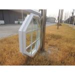 UPVC Vinyl Octagon Fixed Glass Window 75mm Profile for sale