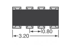 China YC164-JR-071KL SMD0603 Array Chip Resistors REDE RES SMD 4X1K 5% supplier