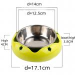 Pet Stainless Steel Dog Bowl Anti Slip For Drinking Water Food Basin for sale