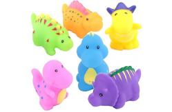 China Soft Floating Dinosaur Rubber Bath Toys Phthalate Free For Tub / Pool / Beach supplier