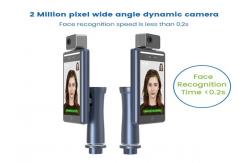 China Facial Recognition Thermometer Kiosk , 0.5-1.5m Thermal Body Temperature Detection System supplier