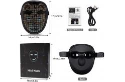 China Kids Programmable Smart LED Face Mask Editable Patterns Text By PC supplier