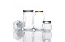 China New Design Food Glass Mason Jars Clear 450ml 250ml Mini Jar with Lids supplier