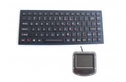 China Aluminum Alloy Military Keyboard IP67 USB With 400DPI Touchpad supplier