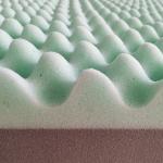 4 Inch Egg Crate Infused And Charcoal Memory Foam Topper Double Layer