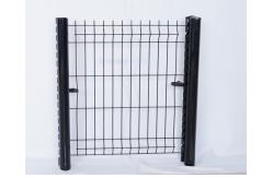China Easily Assembled V Mesh Security Fence 6ft Height Pvc Coated Peach Post supplier