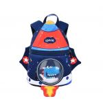 Rocket Shape SBR Children Backpack 3D Neoprene Education Bag 31 * 24 * 15 Cm