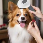 Blue Self Cleaning Dog Brush Dog Hair Deshedder With Massage Function