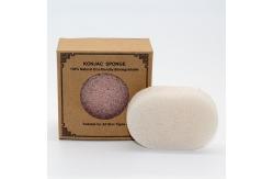China Microfiber Cosmetic Oval Konjac Cleansing Sponge No Stimulation supplier