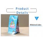 Custom Designed Resealable Bags Square Bottom Bag Composite Laminated Food Grade Packaging Bag