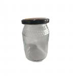 New Glass Honey Jar 380ml For Honey Packaging With Metal Lid for sale