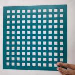 Aluminum Galvanized 2mm Thick Square Perforated Metal 4feetx8feet for sale