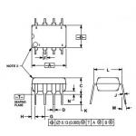 Integrated Circuit Chip Low Power Audio Amplifier  MC34119P MOTOROLA TSOP for sale