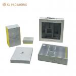 Customized Cosmetic Paper Box Skincare Top And Bottom Packing With Blister Tray for sale