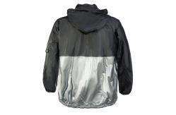 China Silver Reflective Cycling Rain Jacket Coat Lightweight Breathable Reflective Raincoat With Hood supplier