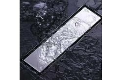 China Matte Silver Shower Floor Drain Linear Rectangular Shape For Basement supplier