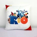 Colored Corner Golden Edge Blank Polyester Pillow Cases For Sublimation DIY Custom cushion cover sublimation for sale