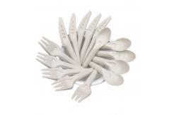 China Compostable Pulp Biodegradable Spoons And Forks Bulk 50 Count supplier