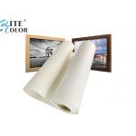 Poly Cotton Inkjet Printing Canvas Roll Waterproof Acid Free For Canon / Epson / HP for sale