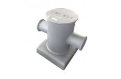 China Single Cross Marine Mooring Bollard Grey Epoxy Primer supplier