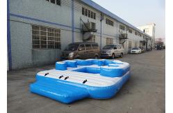 China Entermainment 6 Person Inflatable Floating Island , Inflatable Shock Rocker supplier