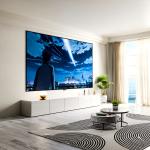 PVC Fixed Frame Screen Wall Mount Anti Light Projection Screen Gray for sale