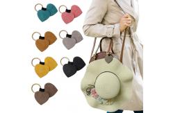China Customized Sublimation Leather Magnetic Hat Clip Golf Hat Clip Leather Wallet Key Pendant supplier